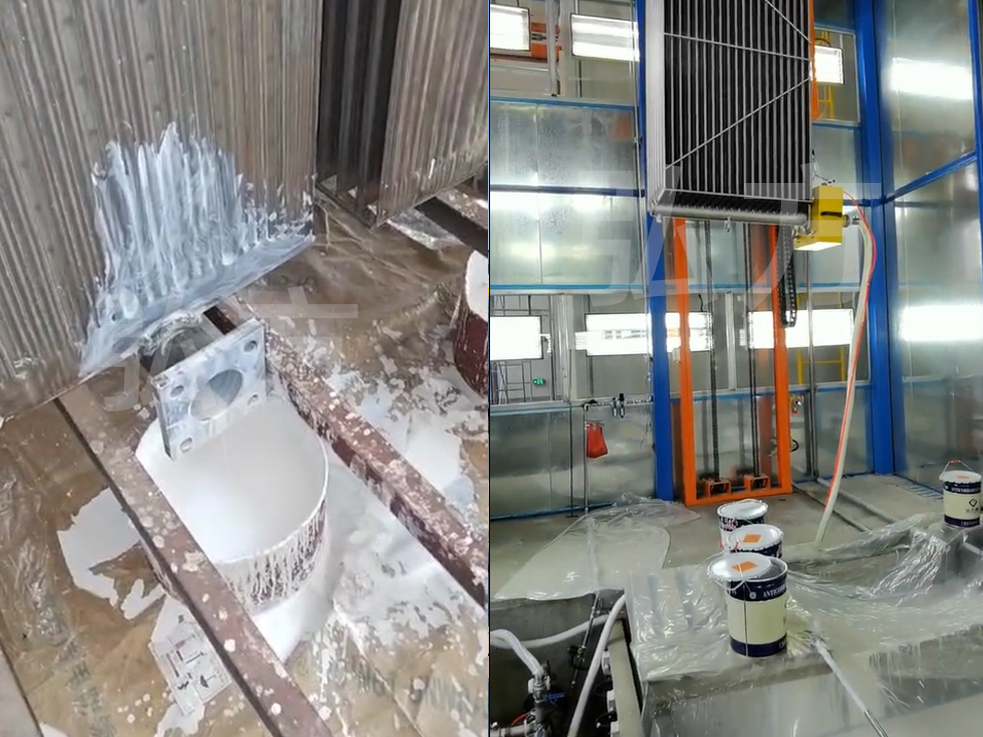 弘方-片式散熱器內(nèi)壁防腐涂裝案例