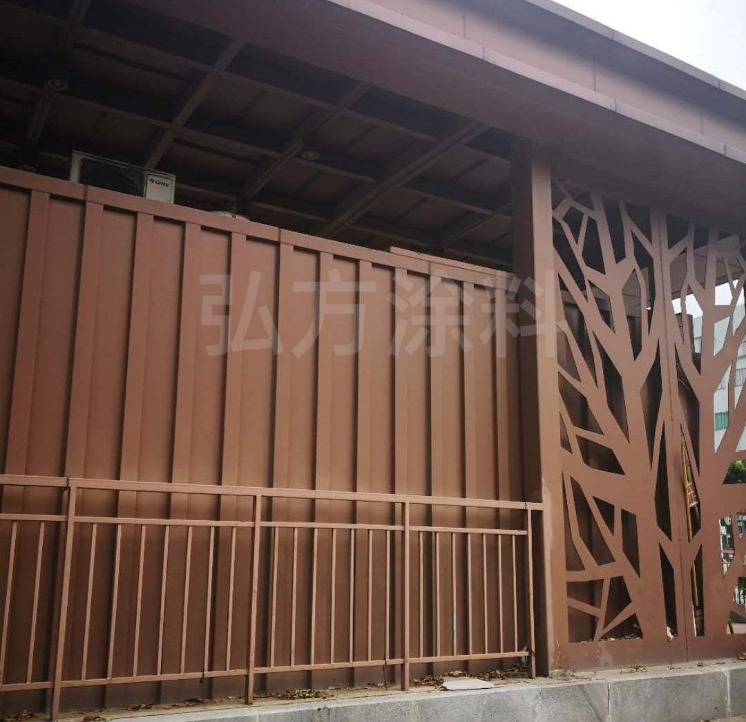 弘方涂料-不銹鋼公交站臺(tái)用氟碳漆客戶案例